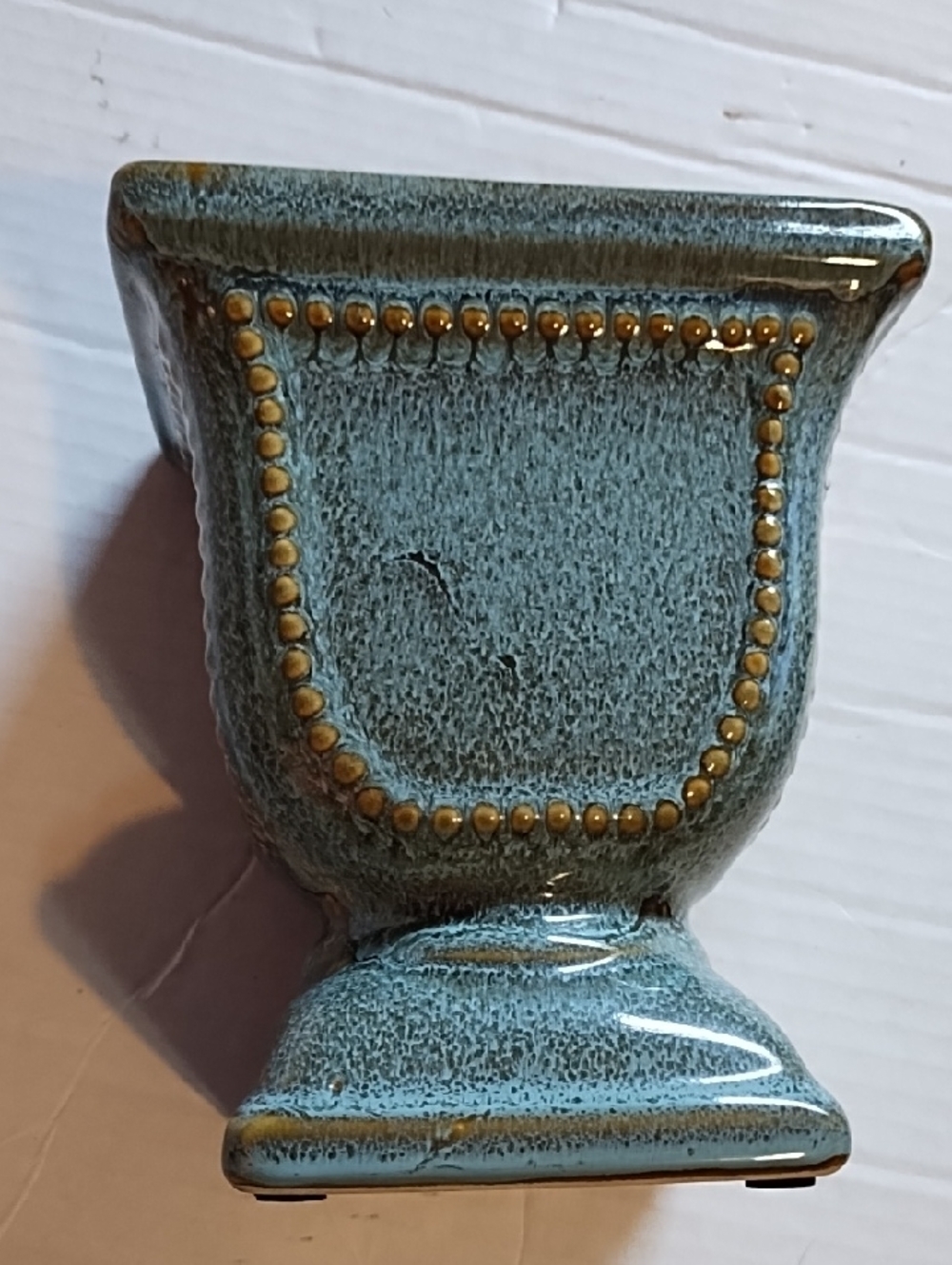 Ceramic Decorative Urn Vase in Teal Green - Home Accents - Picture 2 of 7